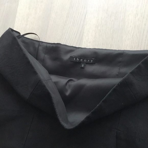 Theory Strapless Sheath Jacquard Little Black Dress w Subtle Floral Print - Picture 6 of 8